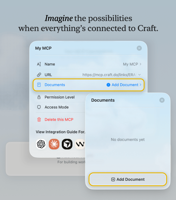 Click “Add Document” button